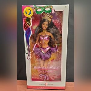2005 Barbie Pink Label Festivals of the World CARNAVAL Collectible Doll NIB